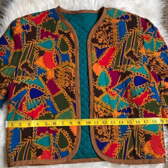 Vintage Handmade Quilted Retro Jacket - Picture 4 of 6